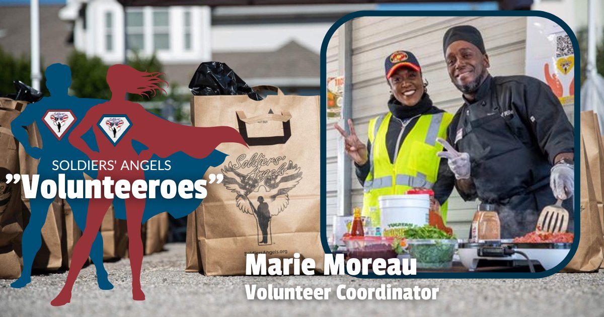 Meet Volunteer Coordinator Marie Moreau. This passionate and driven Veteran brings fresh ideas to our Orlando Team and is always willing to go above and beyond for #Veterans and #volunteers. Last month, she surprised our volunteers with a taco bar with Chef Ernest. 🌮
