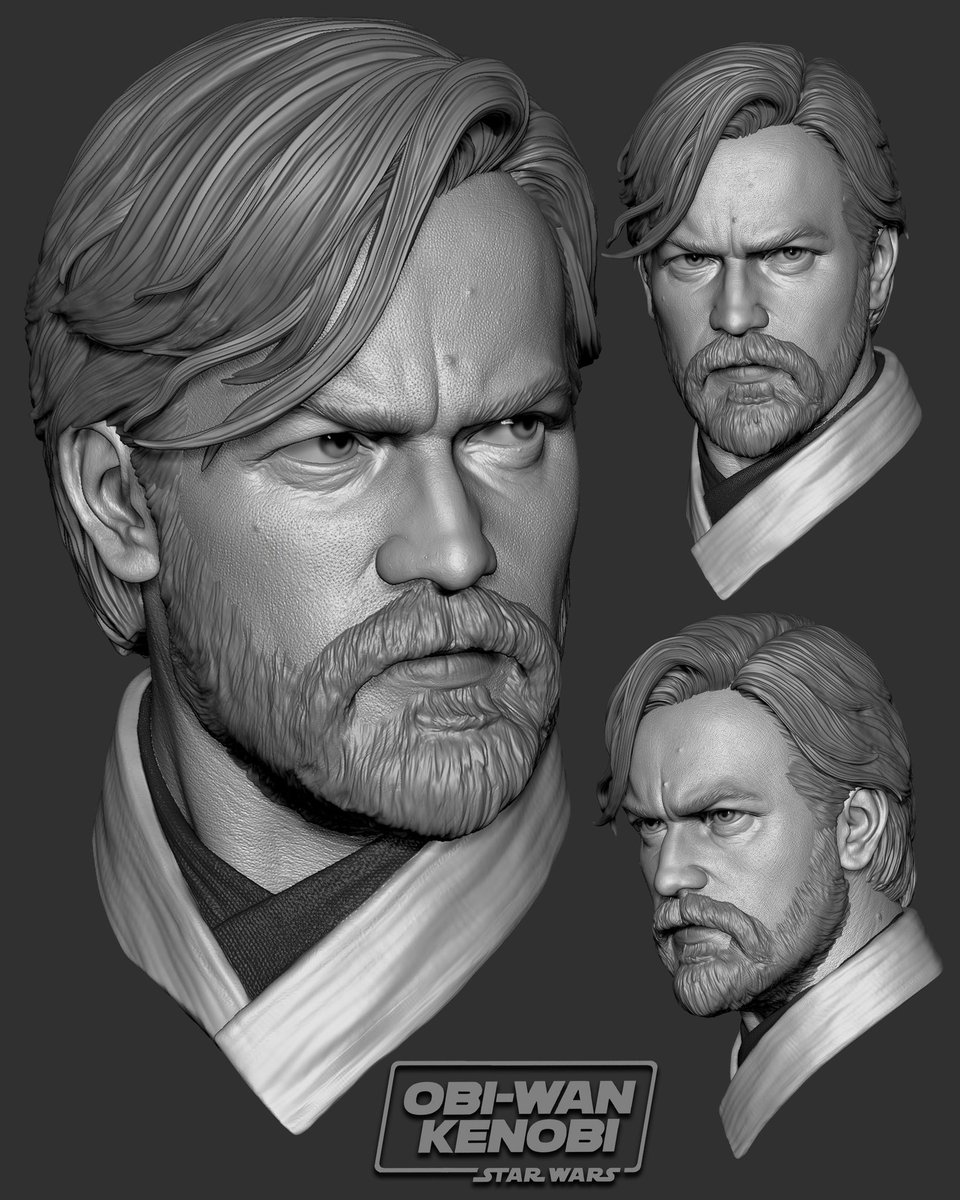 ArtofRishikesh's tweet image. Starwars Miniatures lineup - Here is Obiwan Kenobi , which I had Sculpted in @maxonzbrush as a personal project last year .Polypainted and Rendered in Zbrush .
More on my Instagram handle -
instagram.com/rishikeshnandl…
#StarWars #obiwan
