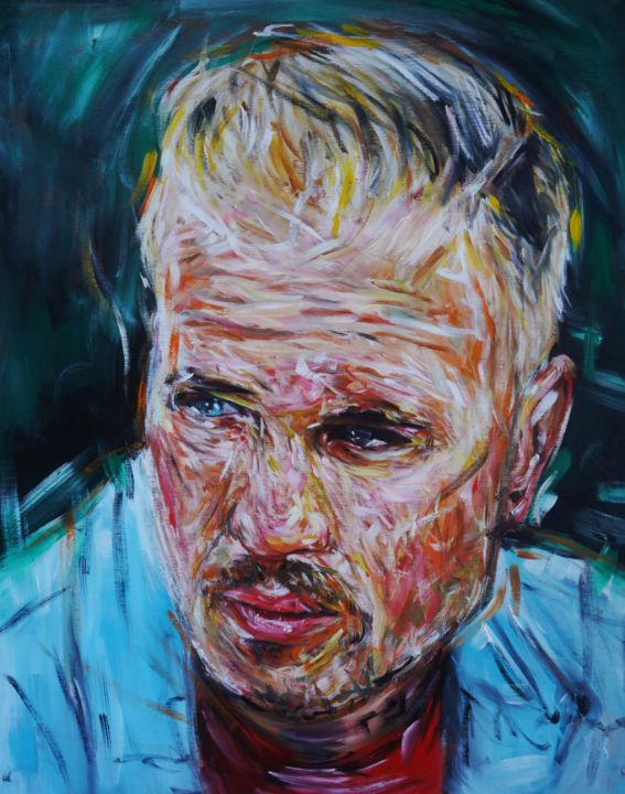 Art of the Day: "Zach Bryan". Buy at: ArtPal.com/petergraysart?…