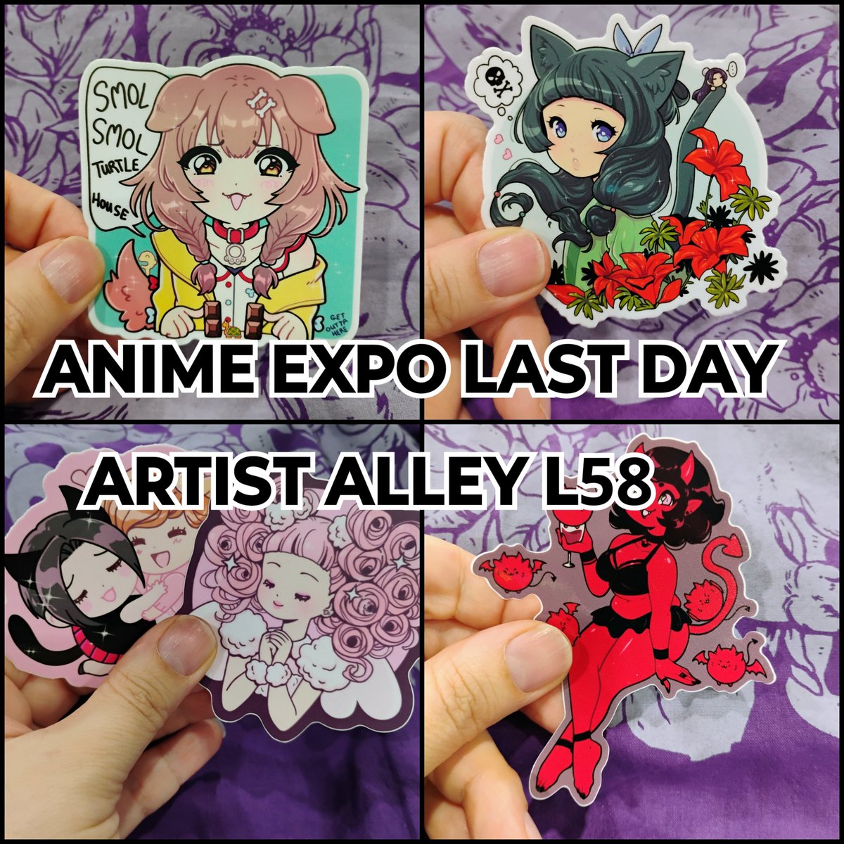 Zambicandy's tweet image. Last day at #animeexpo !! ๐ฉท Artist Alley L58 towards the back near the 18+ booth. Please share ๐๐ #maomao #paradisekiss #nana #korone