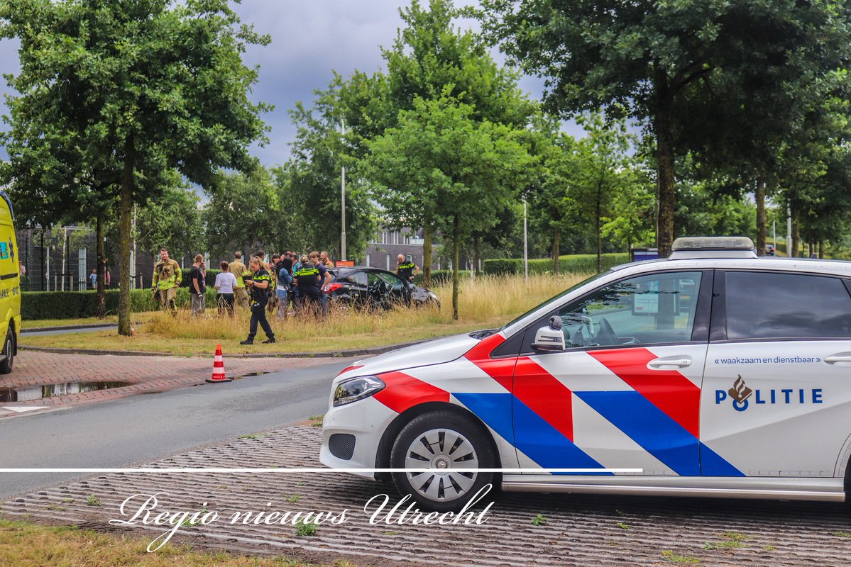 Eenzijdig ongeval op Stroombrugbaan in Vleuten