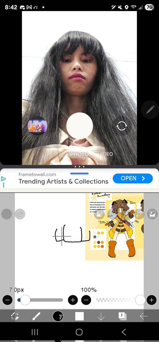 ChipRevvLover's tweet photo. A lunatic princess in the Art Fight grind https://t.co/5SpBEhKbCO