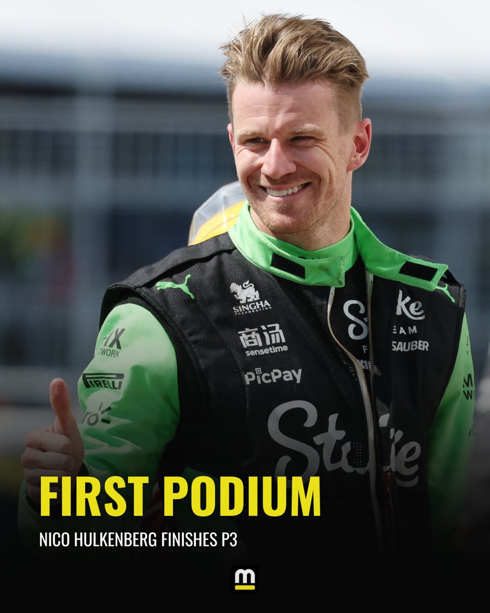 Motorsport's tweet photo. NICO HULKENBERG FIRST CAREER PODIUM AFTER 239 STARTS! #F1🥉 https://t.co/2VFwfUC9Bv