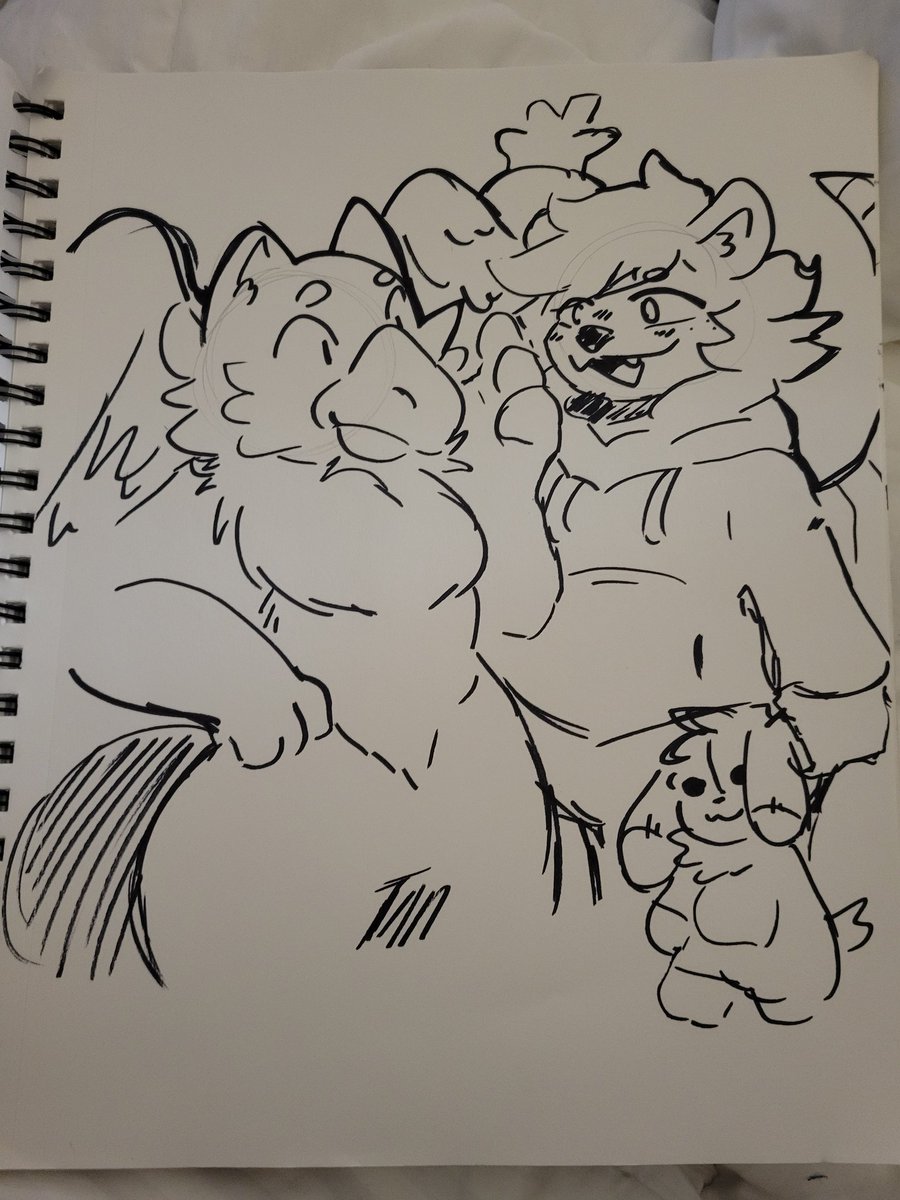 Got some sketchbook content from <a href="/SpicyKikwi/">SpicyKiwi🥝</a> this man is so good at drawing 😳