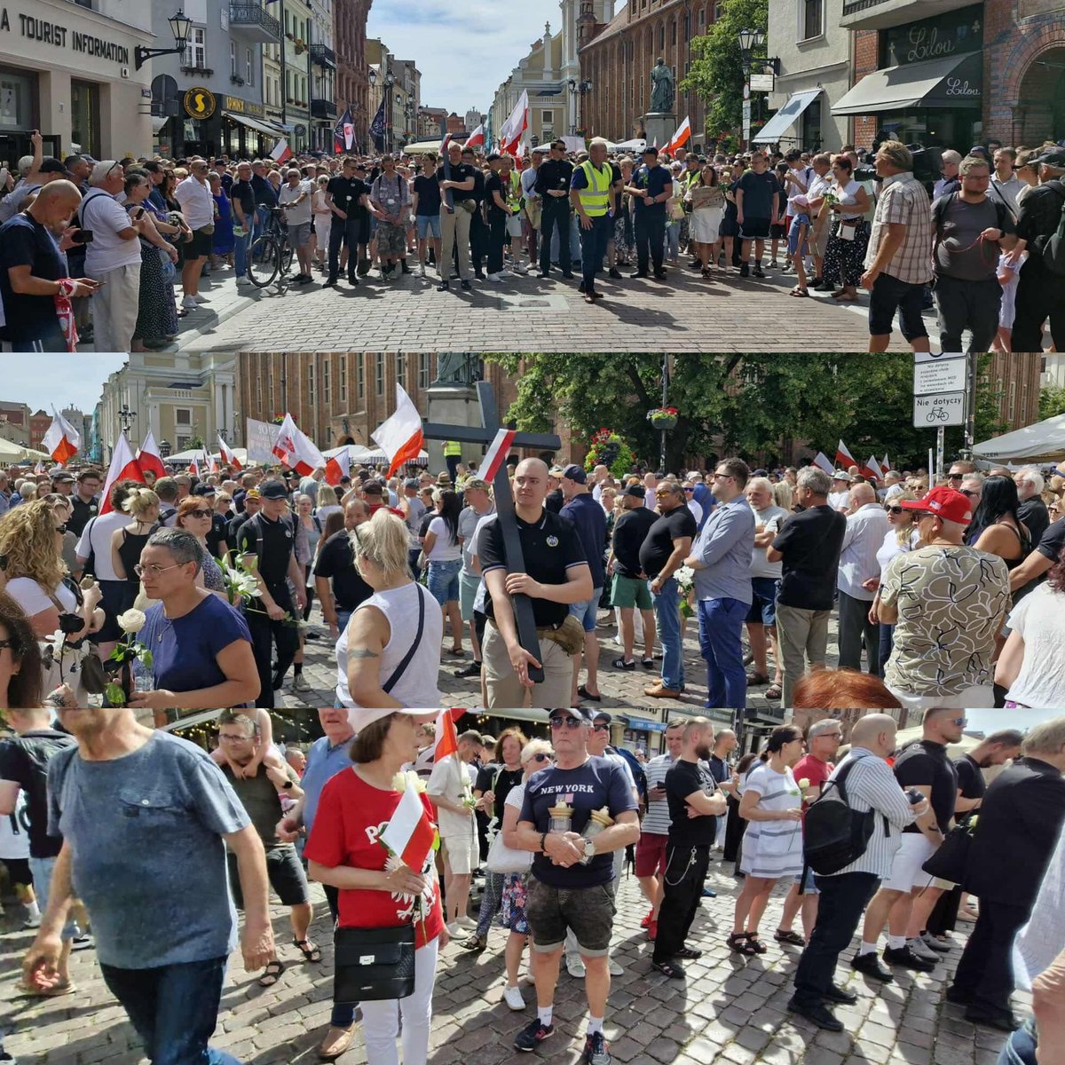 Tysiące ludzi na marszu milczenia przeciwko przemocy w Toruniu‼️