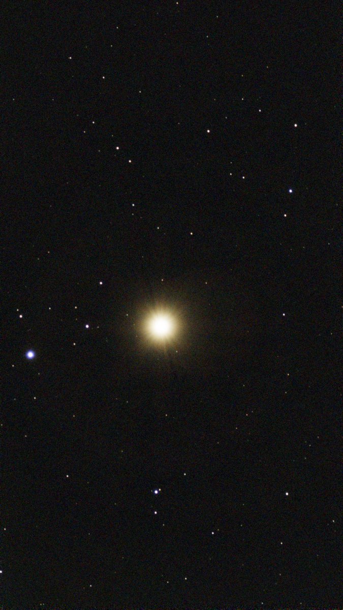 astronomer_g15's tweet image. Arcturus (A red giant star in constellation Bootes). 11 June 2025. Seestar S50 Smart Telescope. 40×10s (Integration Time 6 minutes 40 seconds) stacked Seestar App &amp;amp; processed in Siril, Graxpert, Cosmic Clarity Suite &amp;amp; ACDSee. Location: Abbottabad, Pakistan.
@smartphone_astr