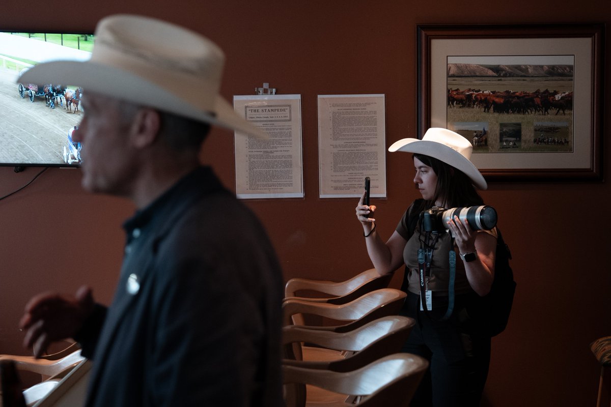 Not my first rodeo, but definitely my first Stampede.  

Great to be behind the camera filming for <a href="/MarkJCarney/">Mark Carney</a> in Calgary.

📷: <a href="/LarsHagberg/">Lars Hagberg</a>
