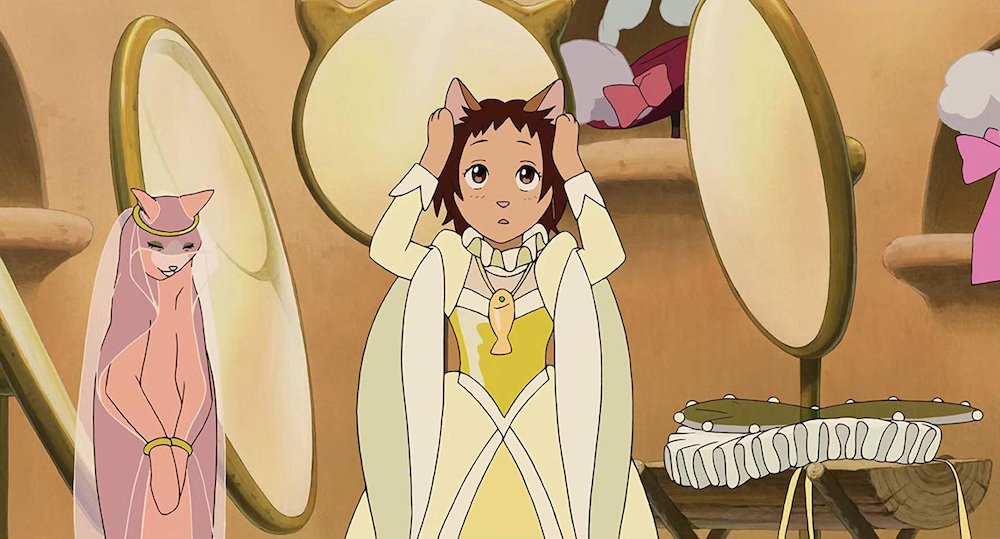 ZakiGhibli's tweet photo. Des gens aiment les Ghiblis et les chats mais n'ont jamais regardé Le Royaume des Chats. C'est un Ghibli trop sous côté. C'est peu la suite de "Si tu tends l'oreille". On suit l'histoire de Haru qui après avoir sauver un chat est ramenée dans leur monde. Allez le voir vrm !!!! https://t.co/wzJL5I75Yo