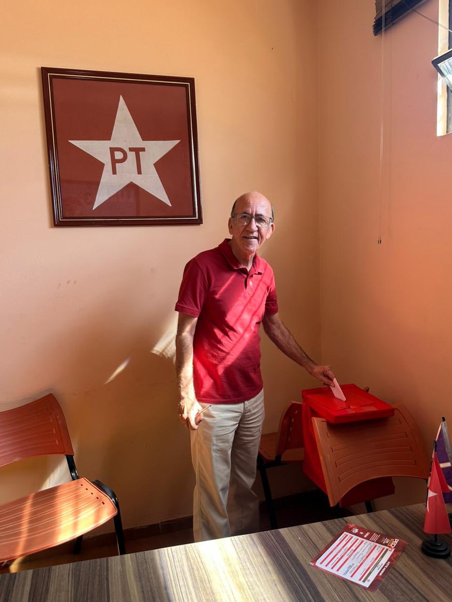 ✅📍Hoje pela manhã participei do Processo de Eleição Direta 2025 do Partido dos Trabalhadores, na cidade de Anápolis. Mais que escolher nomes se trata de fortalecer a organização partidária e a democracia interna. É a confirmação de mais de 45 anos de caminhada.