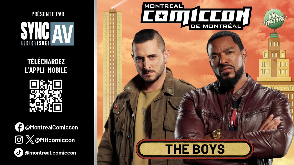 🎤Ne manquez pas Tomer Capone &amp; Laz Alonso sur scène à 12 h 30 dans la salle de conférence 511, présentée par SYNC AV!
***
🎤Don’t miss Tomer Capone &amp; Laz Alonso on stage at 12:15 p.m. in room 511 presented by SYNC AV!