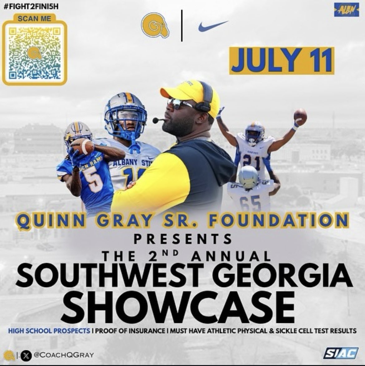 ⏳ 5 Days Left!
Student-athletes (Class of ‘26, ‘27, ‘28) — your time is almost here!
📍 Albany State University
🗓️ July 11 | Southwest Georgia Showcase
Pull up. Show out. Let your game speak. 💪🏾