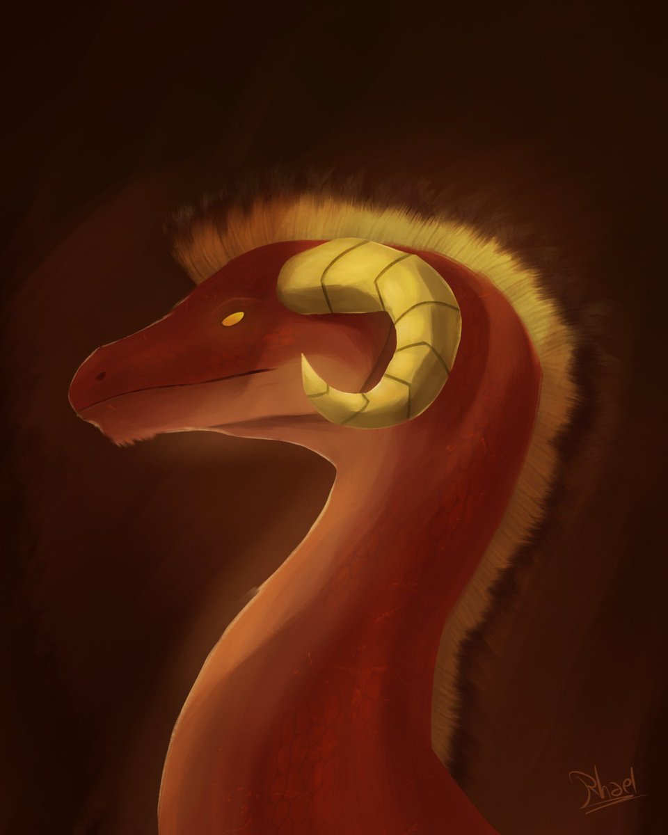rhaeloth's tweet image. He&apos;s red, fire and always angry... Or not.

Speedpaint experiment and practice.
Artfight attack on JulbergArts !