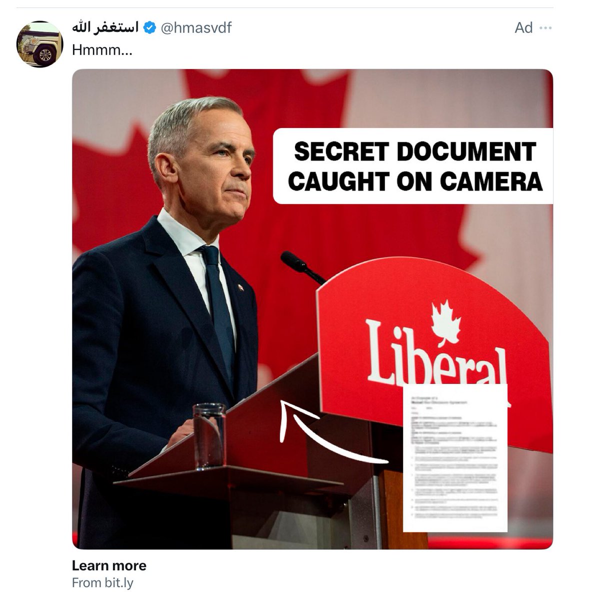 LoveisThicker's tweet image. The hate bots are working overtime. Literally hundreds of these ‘secret document’ posts are flooding my FYP all with seemingly foreign posters and a link that brings you to a fake CBC article. @Grok can you determine the source of the hundreds of posts that look like this one?