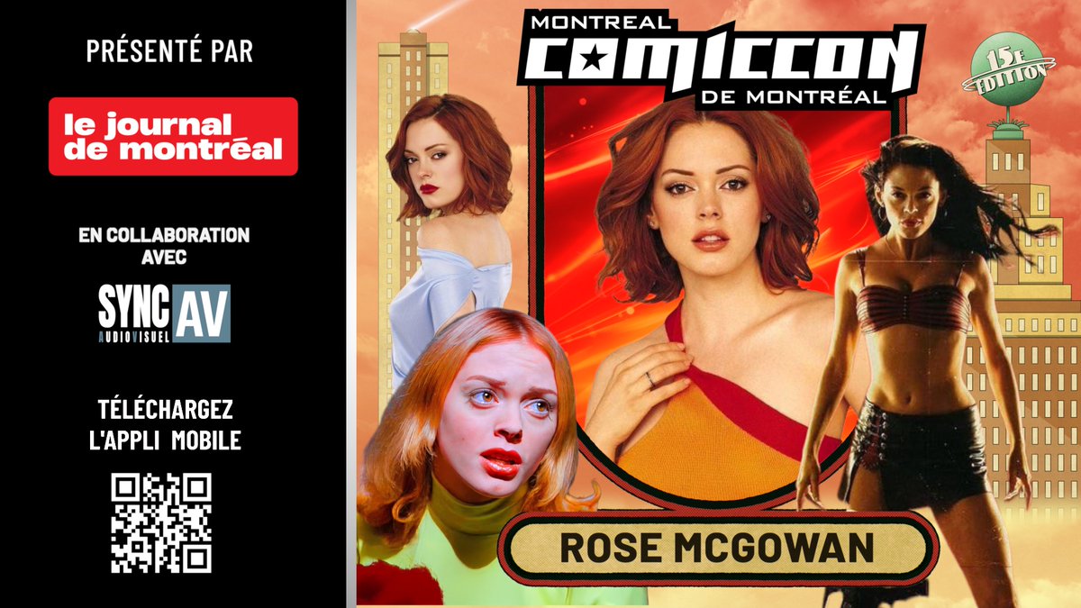 🎤Ne manquez pas Rose McGowan sur scène à 15 h 30 dans la salle de conférence principale 516C, présentée par Le journal de Montréal!
***
🎤Don’t miss Rose McGowan on stage at 3:30 p.m. in Main Events, 516C, presented by Le journal de Montréal!