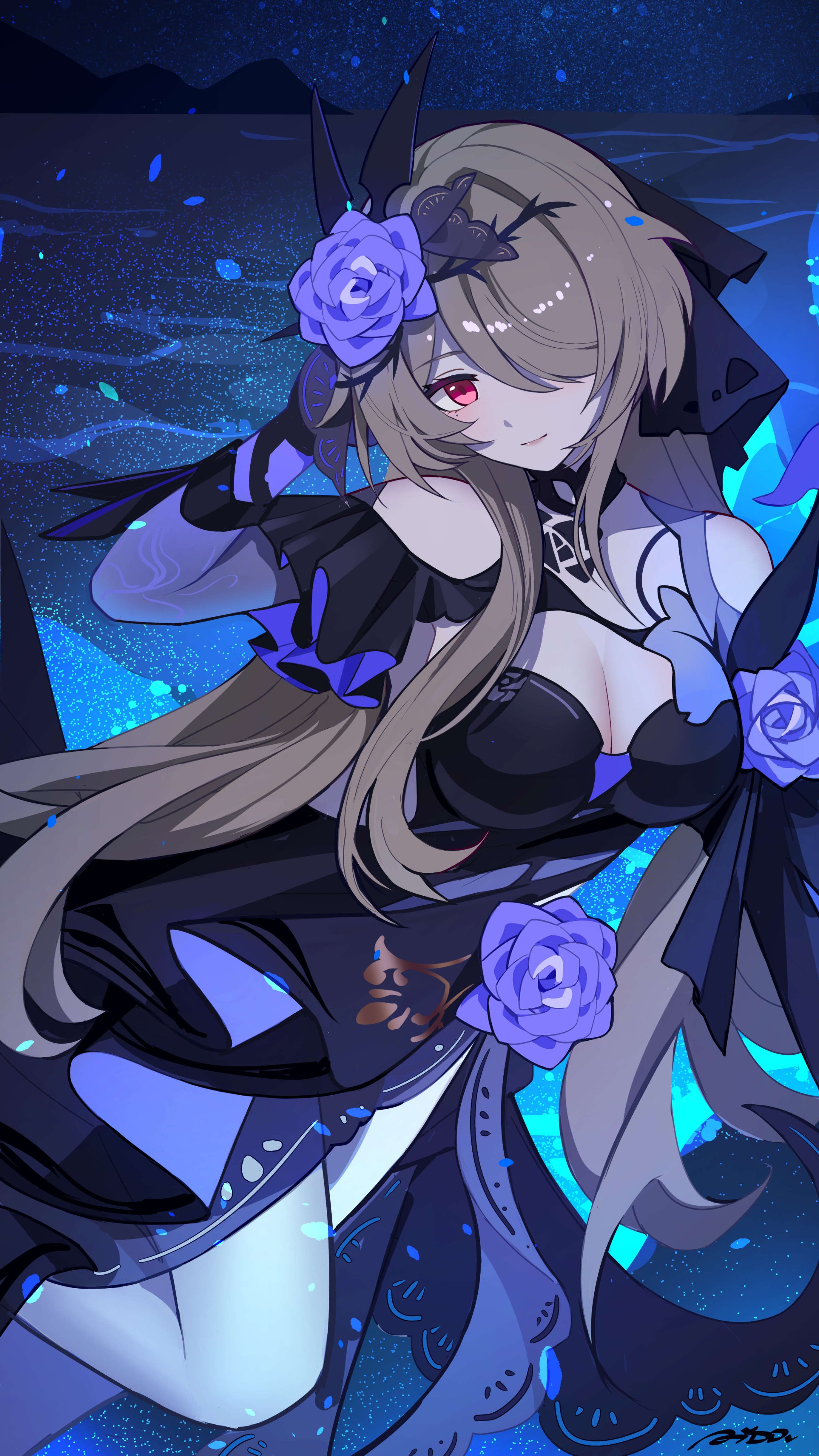 クロスホルターネックフロントジップタイトドレス/谷間見せ