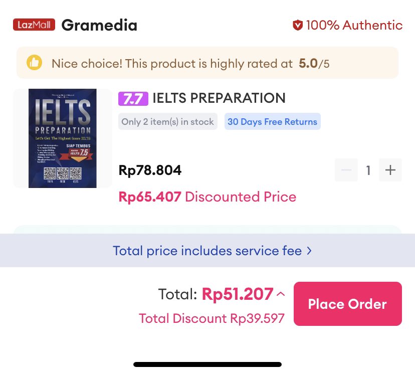gaiadoy's tweet photo. PROMO GRAMEDIA [ LAZADA PROMO 7.7 ]

buku ielts preparation 50K : https://t.co/Cgg7Eo19RH

Buku Novel Before The Coffee Gets Cold 35K : https://t.co/vNxwIDmE32

#Diskon #lazada #zonauang #zonajajan #murah #promo #voucher https://t.co/LeJoOL0Nu5