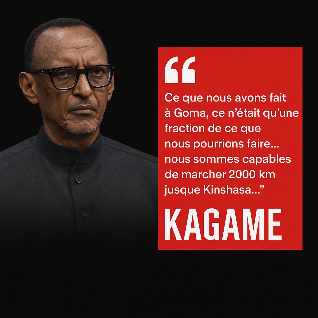 🟥 Accord de Washington : une paix illusoire face à un projet d’annexion

Kagame n’a jamais respecté un seul accord de paix depuis 30 ans. Pourquoi commencerait-il aujourd’hui ?

🔻 Lors du #Kwibohora31, son ton n’était pas celui d’un homme engagé pour la paix, mais d’un chef de
