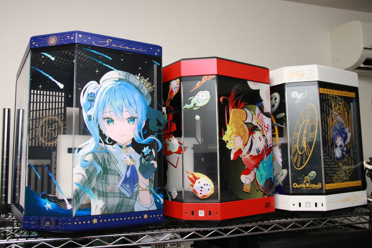 星街すいせい PC ケース 初回限定タペストリー付き HYTE、星街すいせいコラボデザインのPCケース - PC Watch