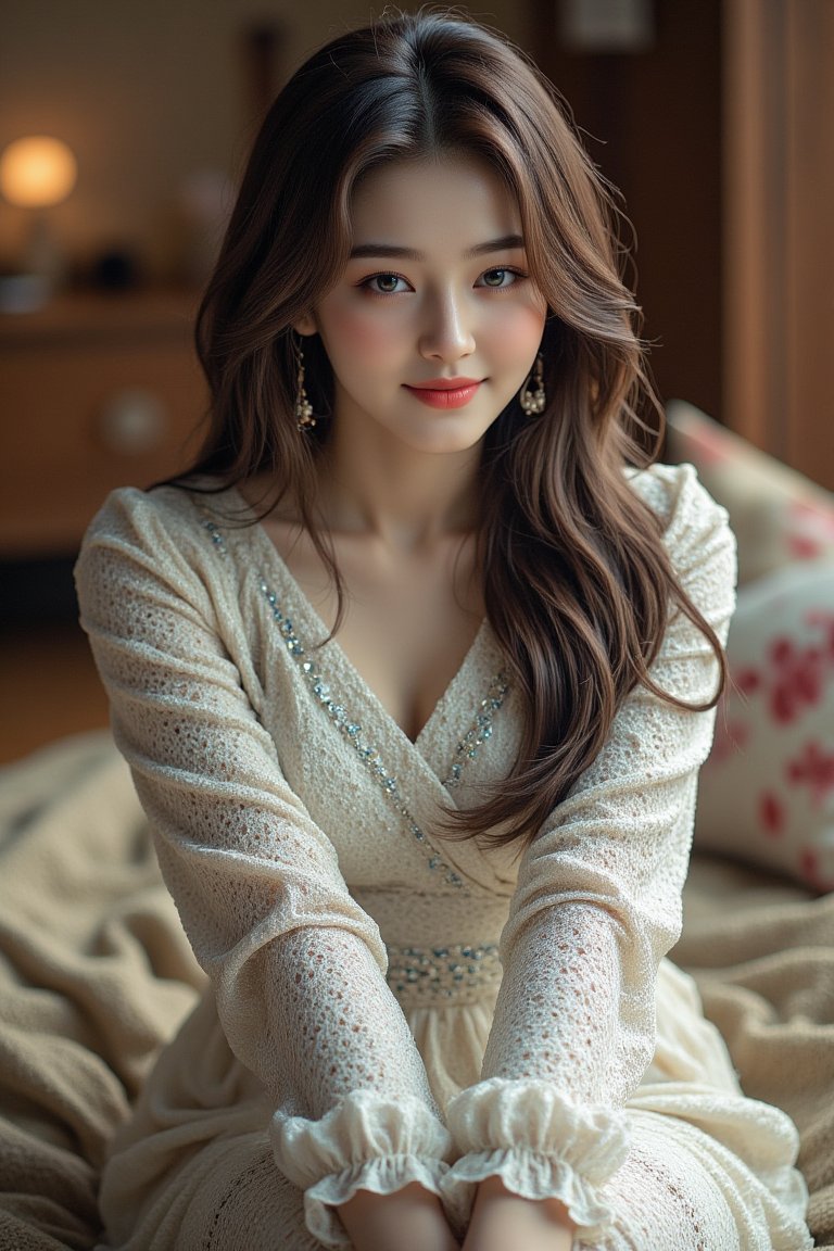 "Elegance in every detail ✨✨ Timeless beauty captured in a serene moment. "

QT 🤍🤍