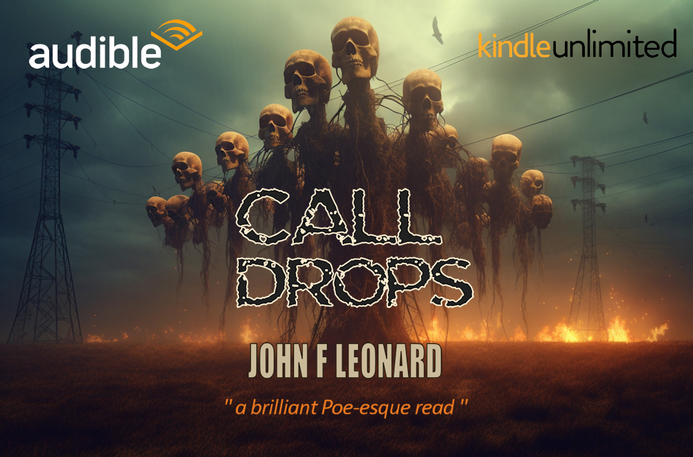 CALL DROPS · A #QuietHorror Story
Amazon mybook.to/CallDrops

#Audible #AudioBooks #AudibleApp #AudibleHorror #AudioBookRecommendations #AudibleBooks

Audible bit.ly/audiblecd