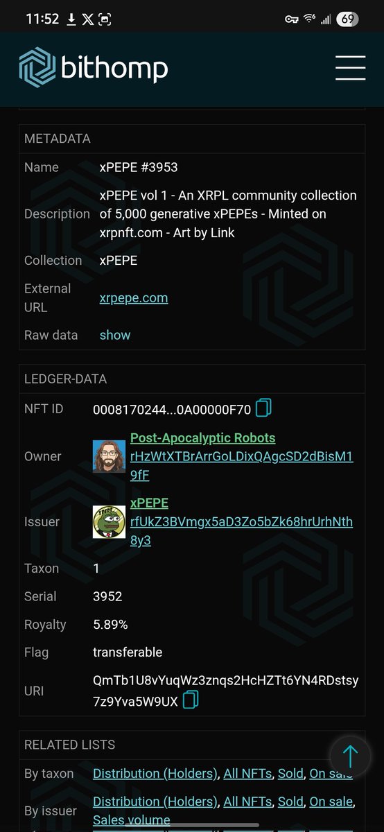 <a href="/xPEPENFT/">xPEPE🐸</a> <a href="/JoelKatz/">David 'JoelKatz' Schwartz</a> 💯Ledger don't lie, ya bois a holder!

💥People may not want to belive it but Ripple and Xpepe finna be a bigger colab than any bank partnership 🚫🧢

I just sent over a couple HQ PORCs 🤞