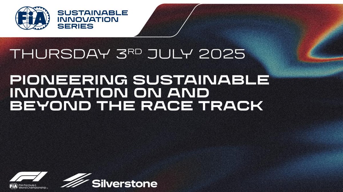 FIA Sustainable Innovation Series

Write-up of the session co-hosted by @FIA and <a href="/F1/">Formula 1</a> at <a href="/SilverstoneUK/">Silverstone</a> last Thursday

➡️ tinyurl.com/ytm47e4n

Topics included engineering solutions, logistics, transport, venue design, and fan engagement

(via <a href="/GSS_Sport/">Global Sustainable Sport</a>) 

#BritishGP #F1