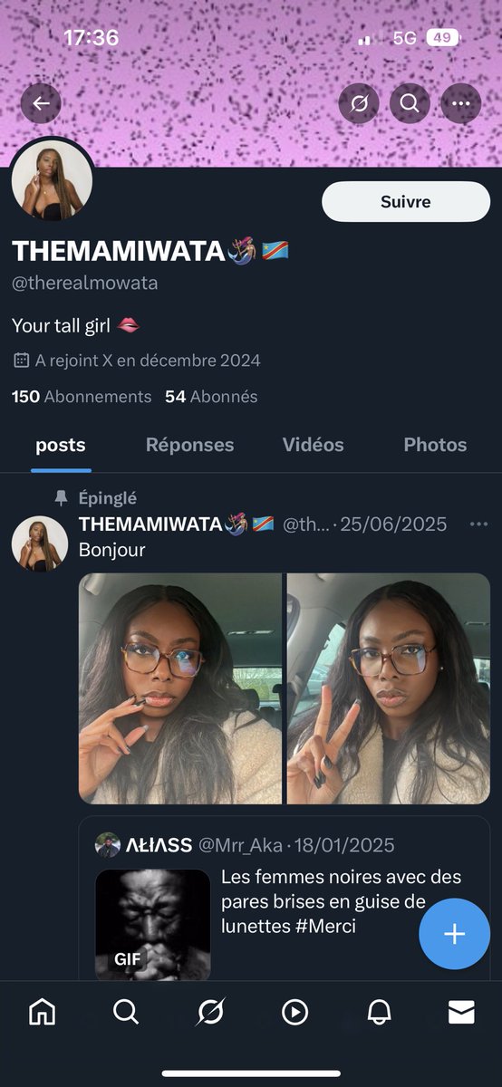 S_lmoro's tweet photo. 🚨⚠️ Alerte Scam + usurpation d’identité !

Le samedi elle est congolaise puis le dimanche elle devient ivoirienne 🫠non c’est fort….

Merci de signaler ce compte qui usurpe l’identité de meufs pour vendre des fausses places de concert ou festivals. 

THEMAMIWATA @therealmowata https://t.co/vC4uBOX6lY
