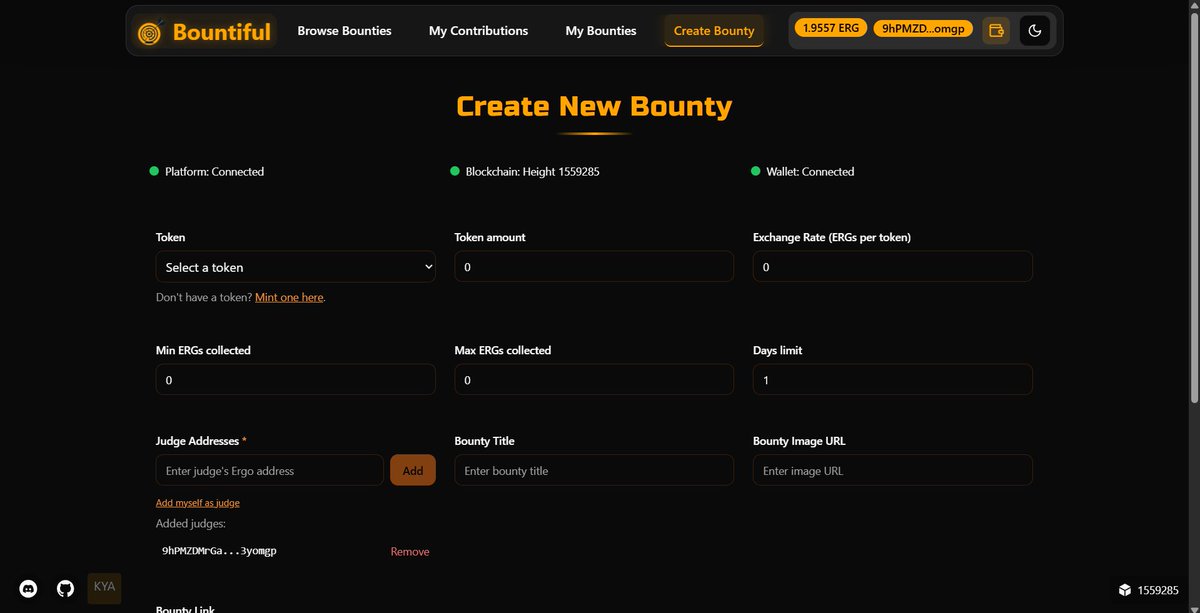 0xnidhii's tweet image. Sharing progress on Bountiful, a decentralized bounty platform for the @ergo_platform, built during my
@AOSSIE_org x @StabilityNexus GSoC period
-> Judge-aware bounties
-> Proposal submissions
-> Revamped UI + richer metadata
S/o @coderabbitai for the poem 🐇✨
(🧵 soon?)