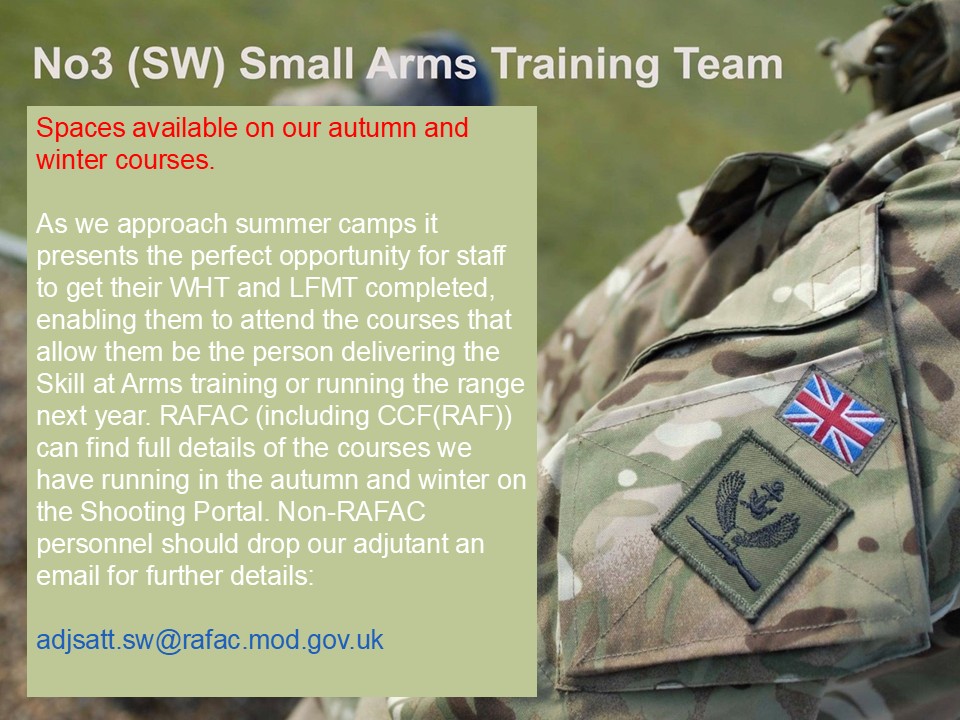 No.3 (South West) Small Arms Training Team RAFAC tweet media