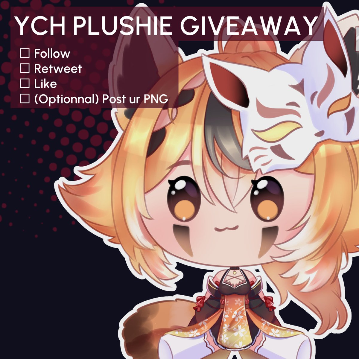 🎊GIVEAWAY🎊
1 winner will receive a Plushie!

TO ENTER
- Retweet &amp; Like
- Follow
- (Optionnal) Post ur png &amp; tag one friend!

End 14/07
This service is available on my vgen (link in my bio)
#ArtRaffle #Giveaway #Plush #Vgen #YCH