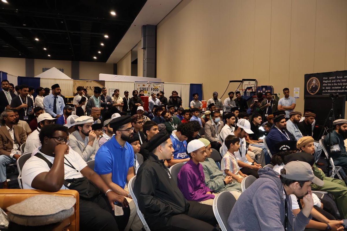 I didn’t find Allah Ta'Allah—I believe in Him. You have to believe in the unseen.” At a packed MKA Hub session, Respected Amir Sahib USA reminded Khuddam &amp; Atfal that faith begins with belief. JazakAllah to the MKA Hub team for this space of learning &amp; brotherhood.

#JalsaUSA