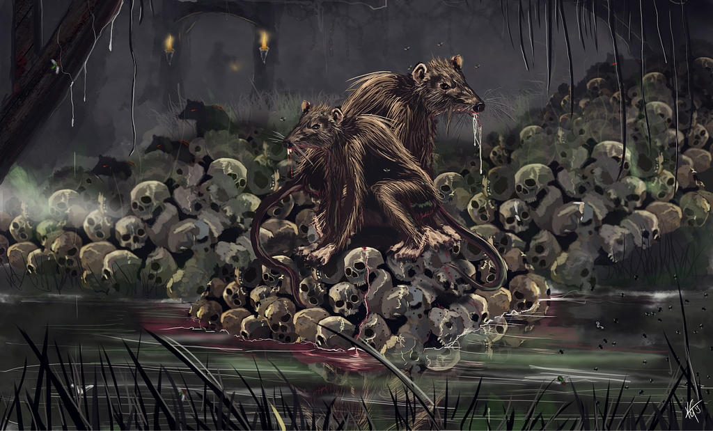 The Rats in the Walls by KxG-Witcher

"The daemon rats that race behind the padding in this room and beckon me down to greater horrors than I have ever known; the rats they can never hear; the rats, the rats in the  walls.”