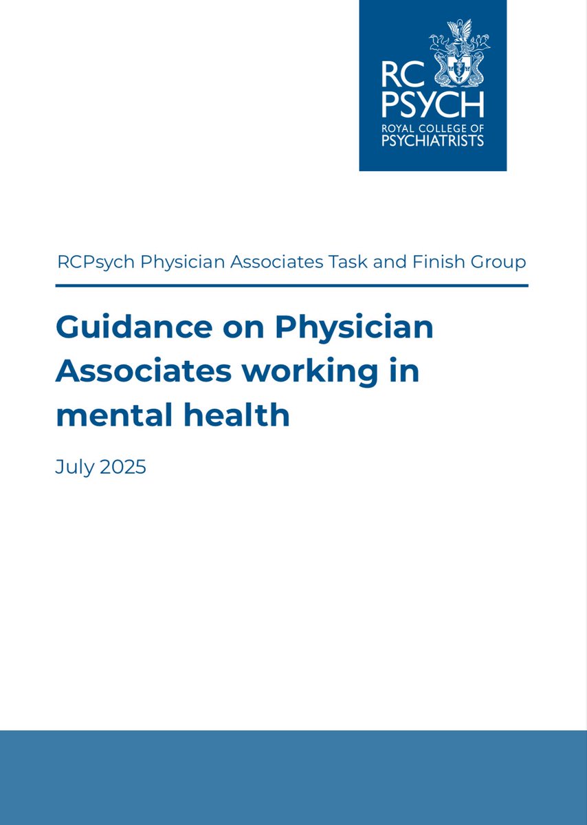 waterman_harry's tweet photo. @rcpsych have released their finalised guidance on PAs working in mental health and like most guidance in this area it’s a mixed bag with some strong positives but equally concerns raised

Here’s a thread no one asked for on my thoughts about it: 

https://t.co/e97L8I7zkN https://t.co/xoAi4JyynG