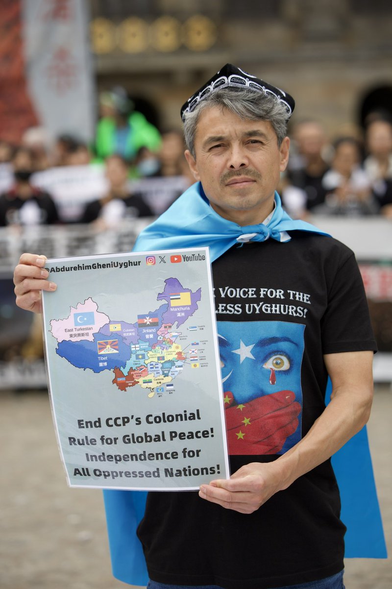 AbdurehimGheni's tweet photo. Do not trust the Chinese communist state. If you do, you will be erased from the pages of history like the Chinese-occupied #EastTurkestan, #Tibet, #SouthernMongolia, #Cantona, and other countries. The #China is a threat to the world. The only way to prevent China from threatening the world is to support the independence of all nations under Chinese colonial rule, dismantle the Chinese state, and eliminate it. The United States and Western countries must support the independence of all nations under Chinese occupation. The collapse of the Chinese Communist Party would benefit global peace.
#EastTurkestan #Tibet #Cantona #SouthernMongolia #China #Ccp #Çin #India