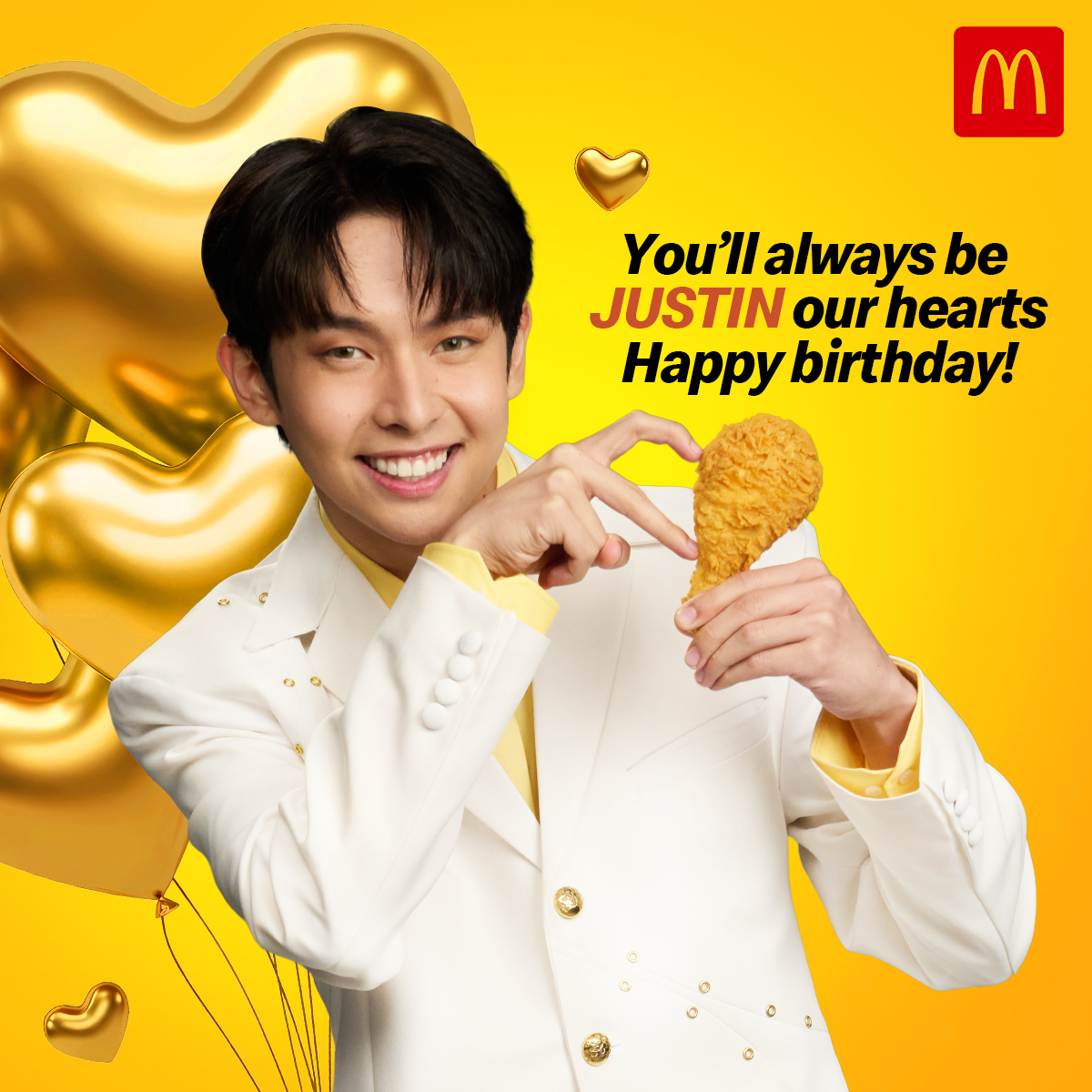 No Master Ball needed, this birthday boy already caught our hearts. 💛 Ninang wishes you a legendary birthday celebration, <a href="/justintdedios/">justin</a> ! 🎂🎉 

#KaarawanNiSB19Justin #SB19_JUSTIN #JUSTIN #HappyBirthdayJustin