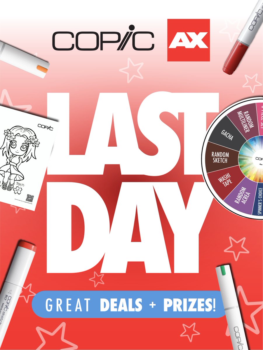 ❤️ Today’s the last day of Anime Expo 2025, and we’re having such a good time! Thank you to everyone who stopped by and said hi, and to everyone that hasn’t yet: there’s still time! ✨
Stop by for DIY hand fans, our coloring station, prize wheel, and you can still build your very