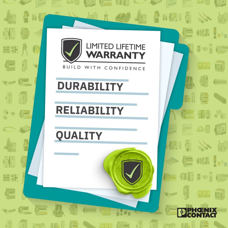 Delivering peace-of-mind with our Limited Lifetime Warranty: Power and protect with Phoenix Contact, and get the benefits of reliability for a lifetime.

Learn more: phoenixcontact.com/en-ca/ca-limit…

#ControlCabinet #CabinetBuilder