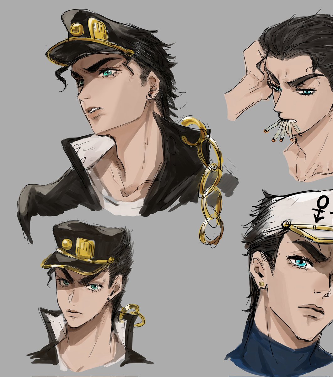 cfnddk's tweet image. #JOTARO 越画越嫩🐣
