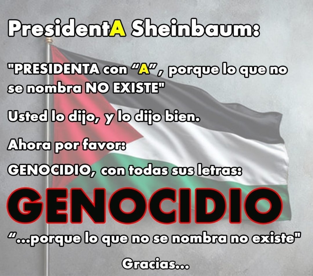 PresidentA <a href="/Claudiashein/">Claudia Sheinbaum Pardo</a> Mire lo que dice Lula sobre Gaza.
