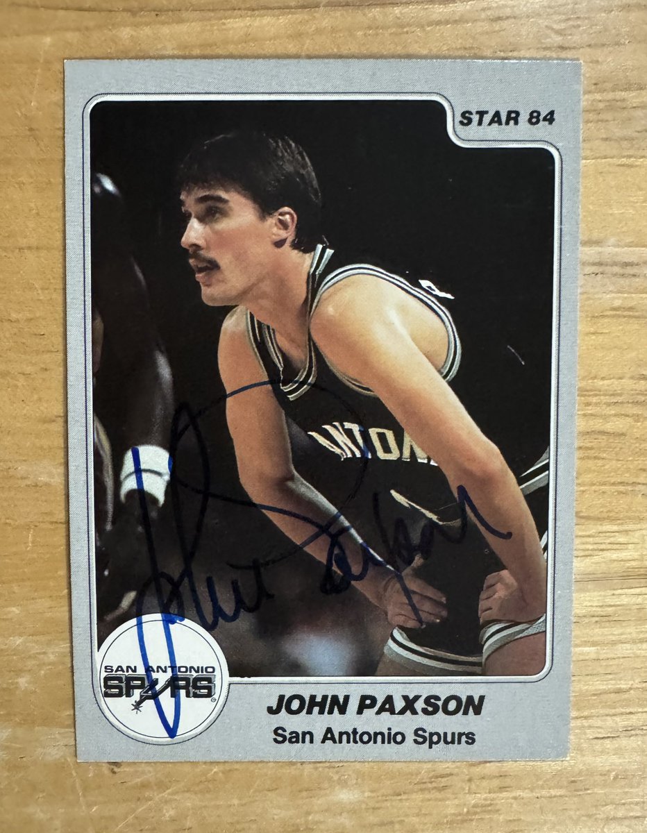 TimGall13's tweet image. Today's Treasure from my collection: As a rookie in the San Antonio Spurs backcourt in 1983-84 all John Paxson had to do was edge out George Gervin, Johnny Moore, John Lucas & Ron Brewer for playing time. John persevered & established himself later in the NBA as a Chicago Bull.