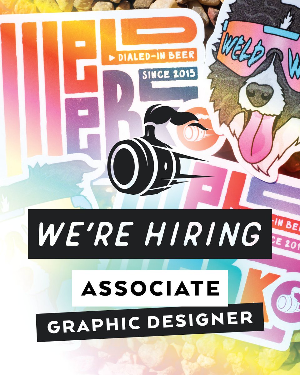 🚨 We're Hiring: Associate Graphic Designer (Hybrid | Greeley, CO)

If you're a design-forward creative ready to make an impact in the craft beer world, we'd love to hear from you. 👉 Apply now: l8r.it/e0h9