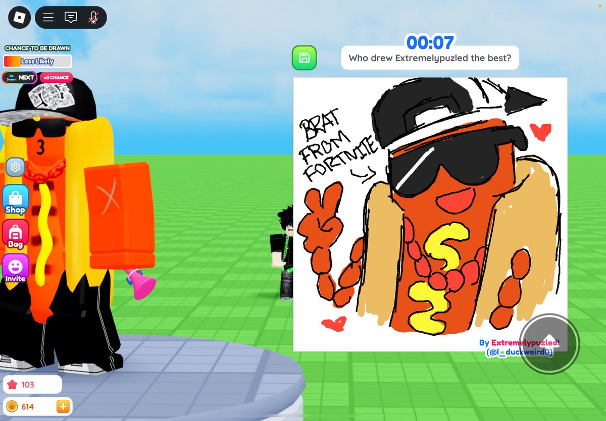 Xtremelypuzzled's tweet image. I like glazing brat (also check out the candyman video I madeee on my page idk why twitter doesn’t show everyone my videos) #fortnitefanart #thebratfortnite