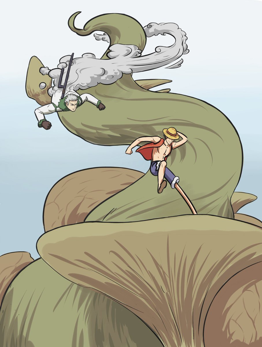 AsH3Draws's tweet image. Better not to jump on Telvanni&apos;s precious mushroom roofs

#OnePiece #TheElderScrolls #Morrowind #Luffy #Smoker