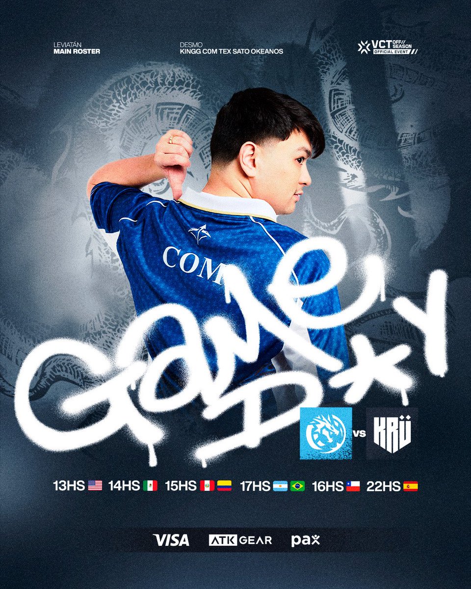 HOY TENEMOS UNA CLÁSICA FINAL

🆚 <a href="/KRUesports/">KRÜ Esports</a>
🏆 #TSIBYBONOXS 

#goLEV