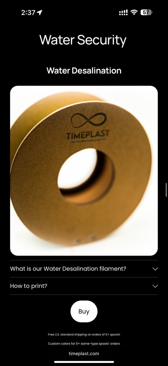 SuperSingular's tweet image. Stranded on a desert island? Imagine if your 3D printed star could instantly turn seawater into drinking water! Now it’s posible with TimeMass Water Desalination filament from Timeplast.com/timemass Codeveloped with String Cubed Inc.