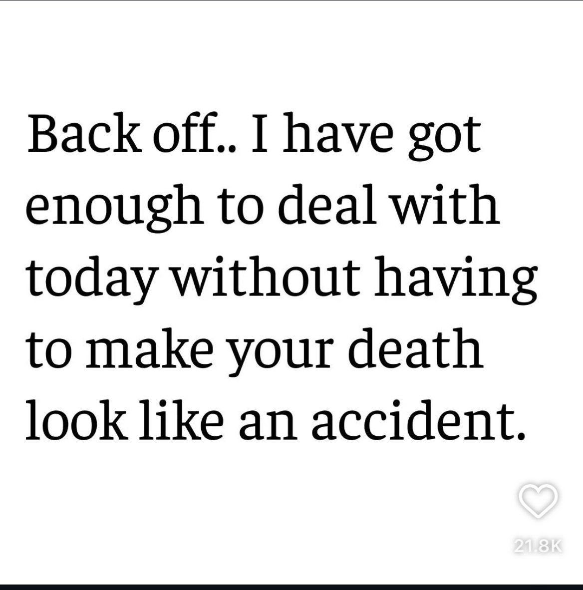 You’ve been warned. 😂🤣😂🤣