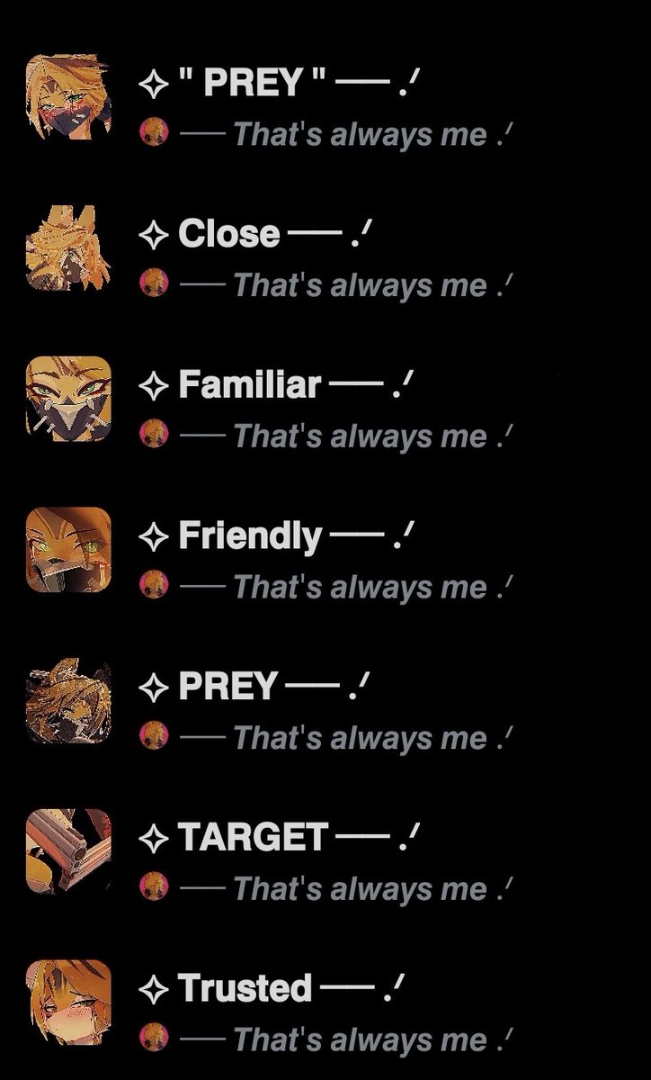 FELESMERCENARY's tweet photo. https://t.co/zpk8Gnw80M

⠀⠀ ⠀              ⠀Shhhhh  ~  
⠀⠀ ⠀⠀More  lists  have  dropped  ~
⠀⠀ ⠀⠀ https://t.co/f7bR18wPGd