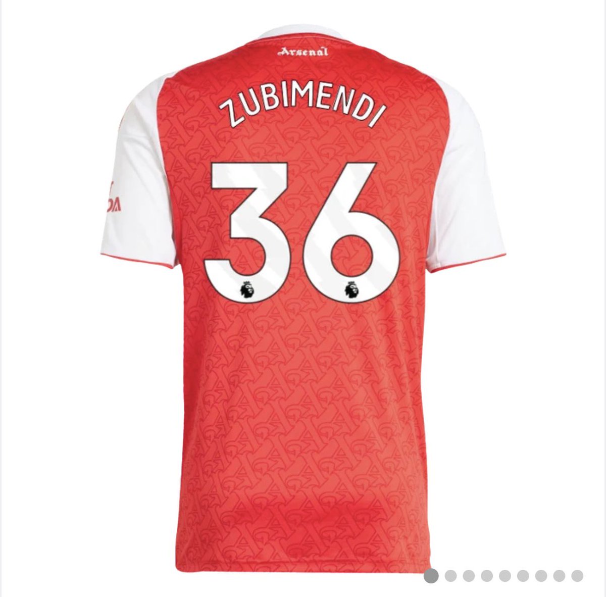 アーセナル 長袖シャツ Zubimendi 36 Martin Zubimendi Football Shirts | UK Soccer Shop
