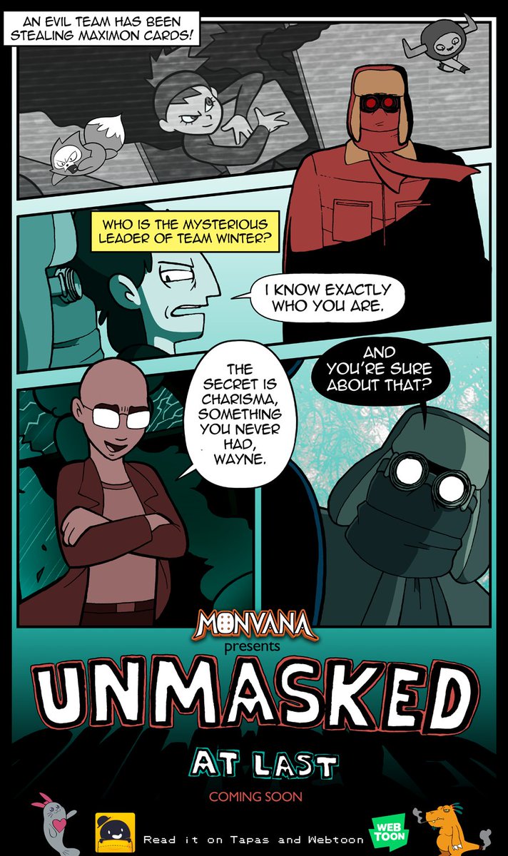 MonvanaComic's tweet image. New teaser for the next MONVANA episode!
"Unmasked At Last"