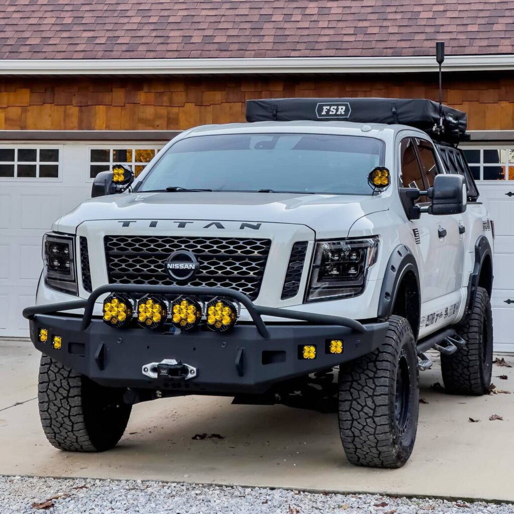 offroadium's tweet image. Continuing the theme of the full-size overland trucks we wanted to showcase this Nissan Titan Pro4X build. This platform often gets overlooked, but it definitely has lots to offer. Who thinks that it deserves more attention? 

offroadium.com/lifted-nissan-…

#nissanusa #NISSAN
